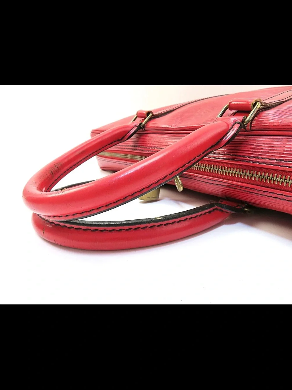 Louis Vuitton Red Epi Leather Business Briefcase